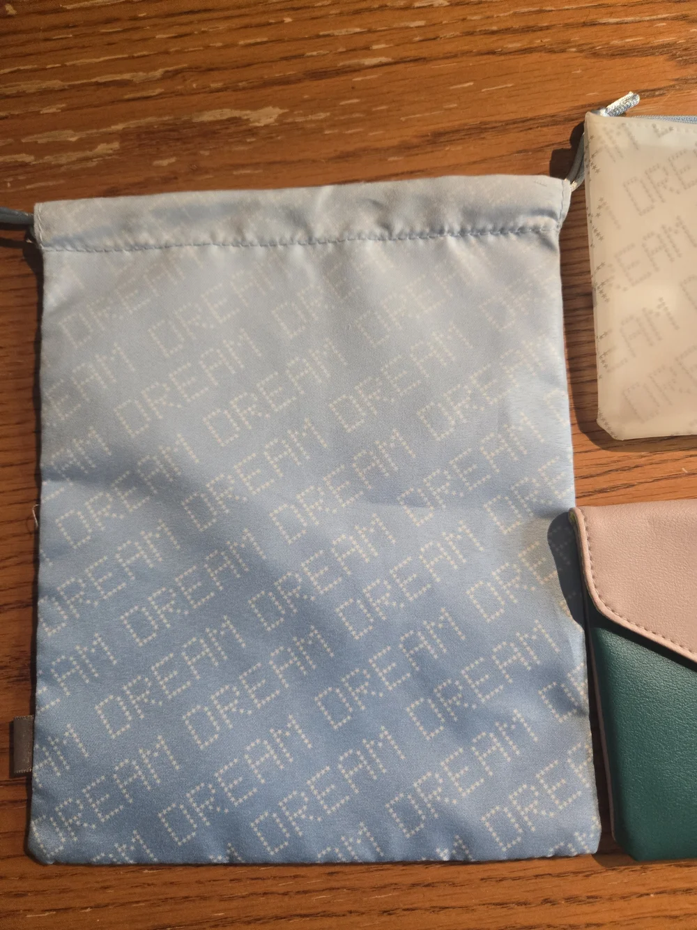 ipsy Assorted Pouch Makeup Bags Set in Light Blue, Beige, Pink, Teal, Yellow